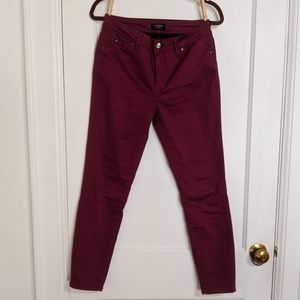 Maroon Midrise Jeggings